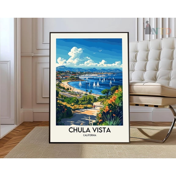 Chula Vista California Poster, Unframed Paper Poster 8x10in