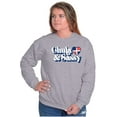 thumbnail image 1 of Chula and Sassy Cute Proud Dominicana Women Plus Size Crewneck Sweatshirt Brisco Brands 5X, 1 of 5