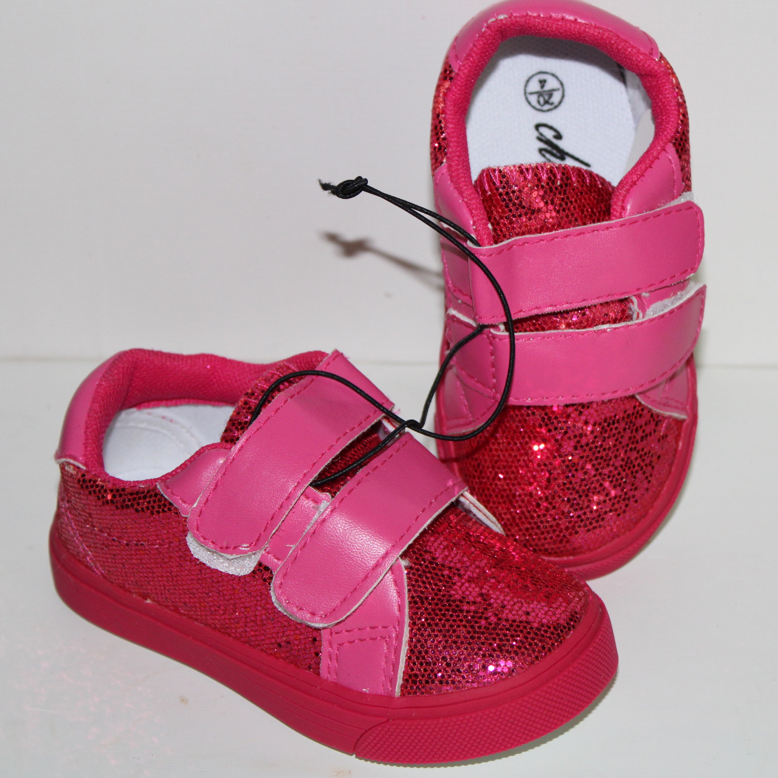 Chulis Footwear Alice Glitter Sneaker Toddler Baby Girls NWOB Fuchsia 4