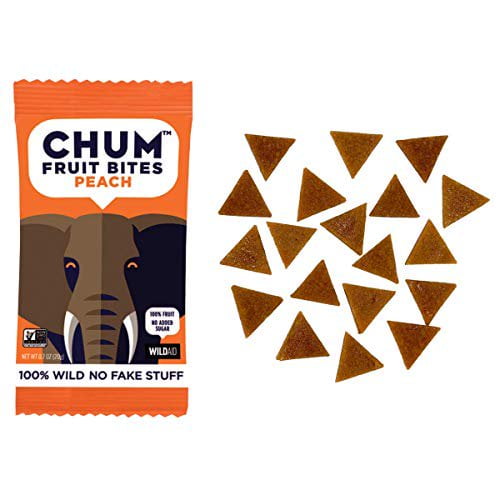 Chum Fruit Bites - Fruit Bites Peach 4pk - Case Of 6-2.8 Oz