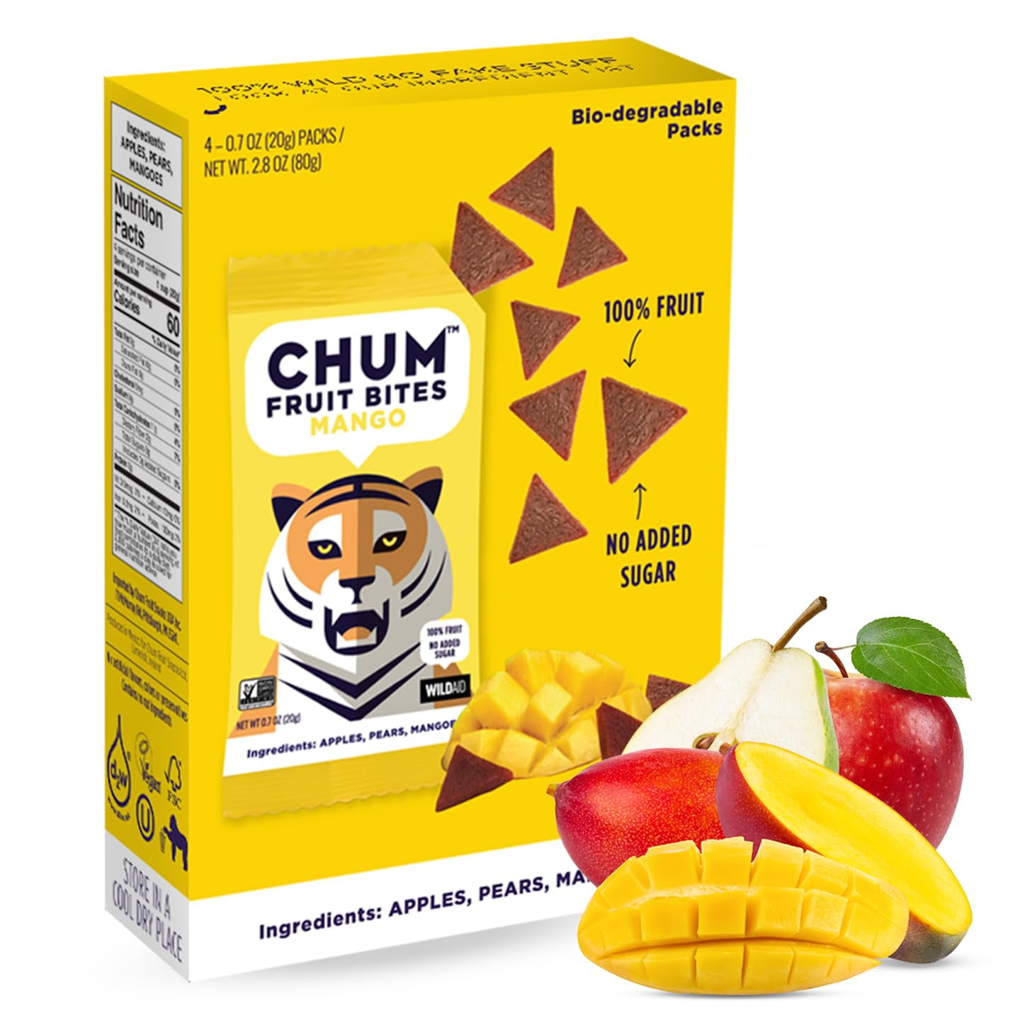 Chum Fruit Snacks 100 MMF7 Real Fruit Snack for Children and Adults