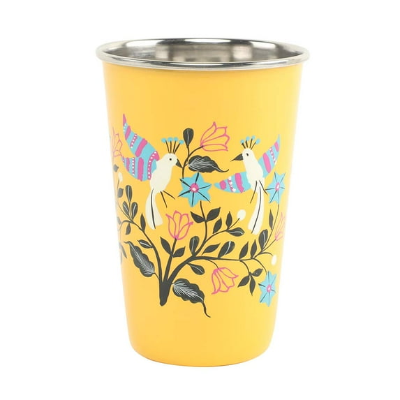 Chumbak Boho Birds Steel Tumbler - Large