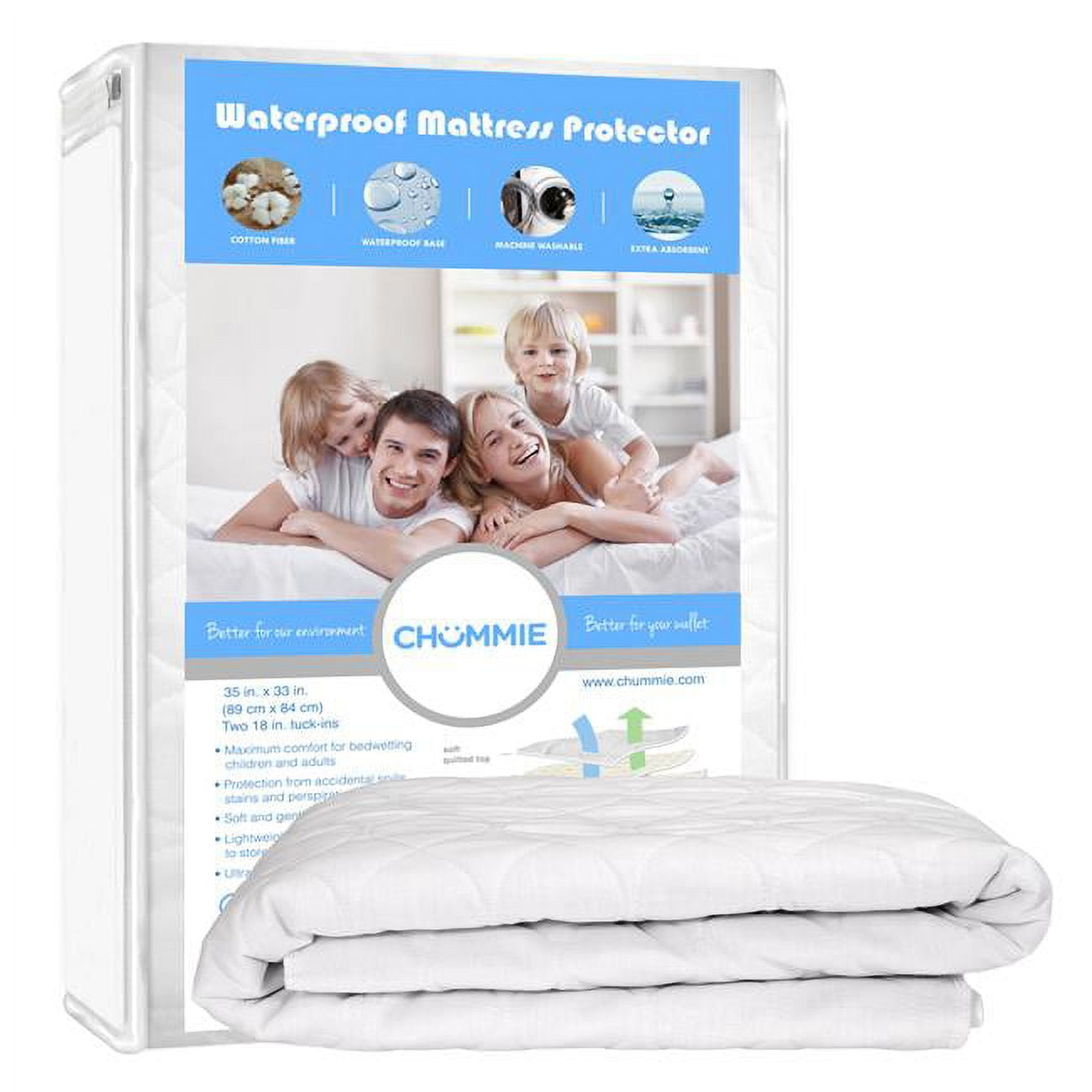 Chummie Deluxe Super Absorbent Bedwetting Incontinence Waterproof