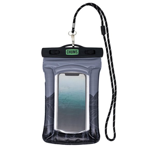 Chums Floating Phone Case with Lanyard - Touchscreen Compatible Waterproof Phone Case & Pouch (Pines)