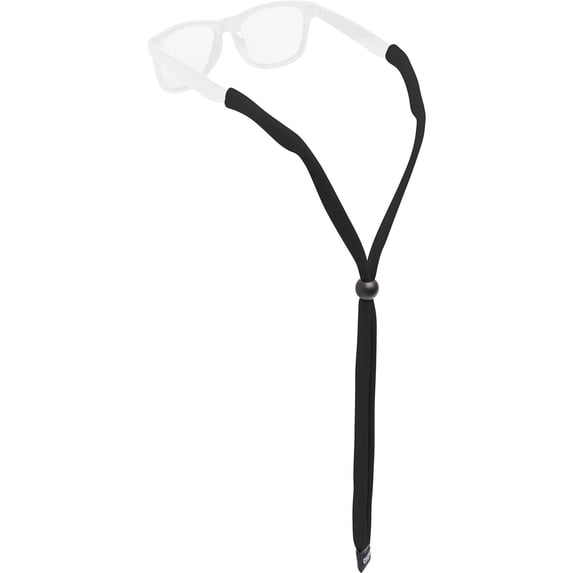 Chums Original Cotton Standard End Eyewear Retainer, Black