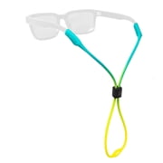 Chums Slim Retainer - Adjustable Eyewear Keeper - Thin Silicone Safety Eyewear Retainer for Women & Men Seafoam/Citrus