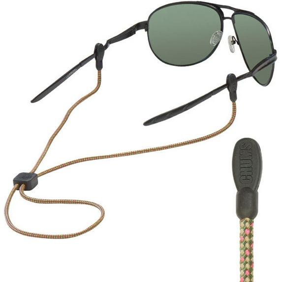 Chums Slip Fit Rope Eyewear Retainer - Olive/Tan/Pink