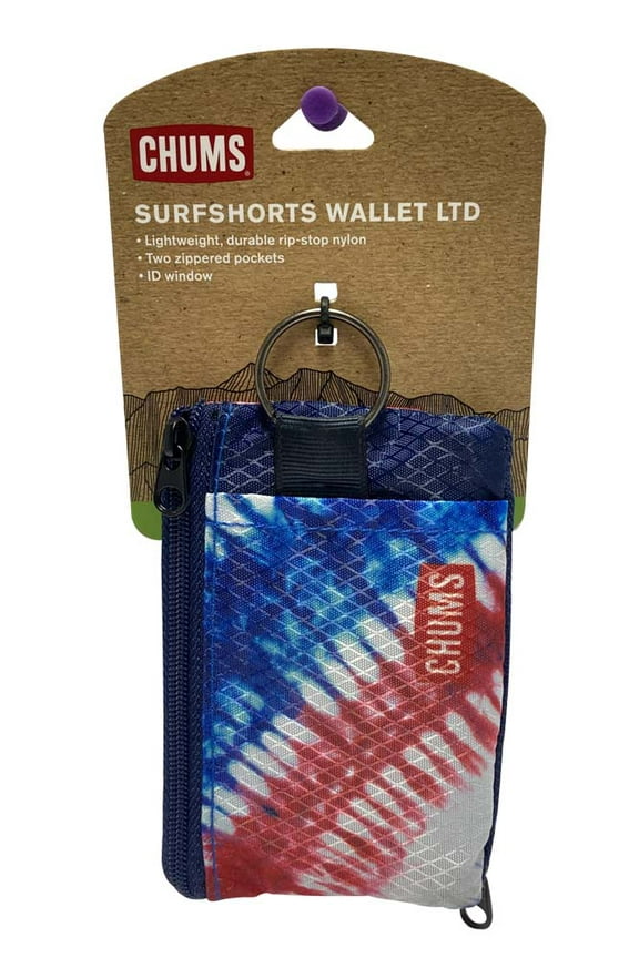 Surfshorts Compact Rip-Stop Nylon Wallet - USA Tie Dye