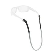 Chums Switchback Silicone Eyeglass Retainer, Black/Smoke