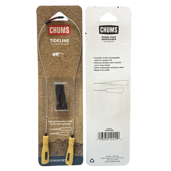 Chums Tideline Silver Ultra Lightweight Stainless Steel Eyewear Retainer