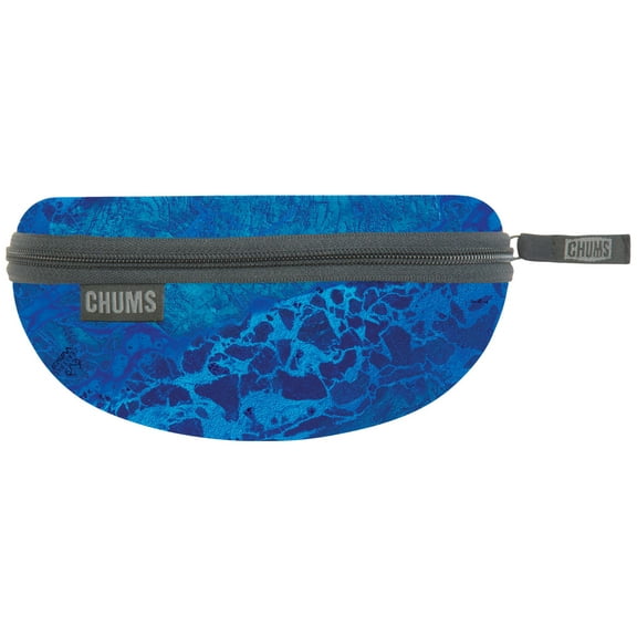 Chums Transporter Eyewear Hardcase Case Blue Realtree WAV3 Pattern, Fleece Lining, Unisex