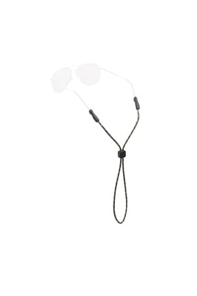 Universal Fit Adjustable Eyewear Holder Sunglasses Strap for Men and Women - Olive/Gold/Black