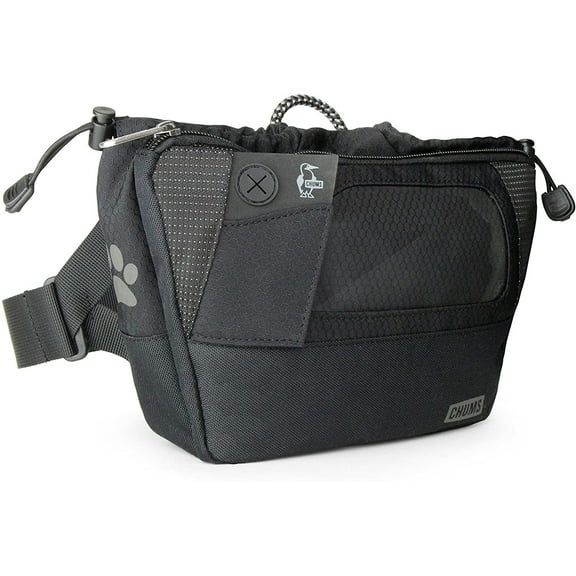 Chums Woof Jam Waist Pack/Hydration Pack/Phone Case Black