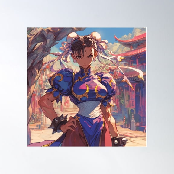 Chun-Li 24 Poster Wall Art, Modern Wall Decor For Living Room Bedroom, 16X16 UNFRAMED