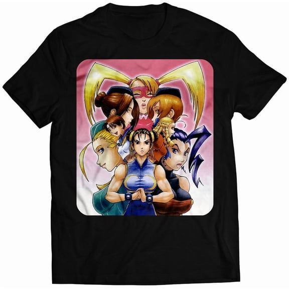 Chun Li, Sakura, Rose, Cammy, Juli, Juni, Karin, Rainbow R Mika Premium Unisex T-shirt (vectorized Design)
