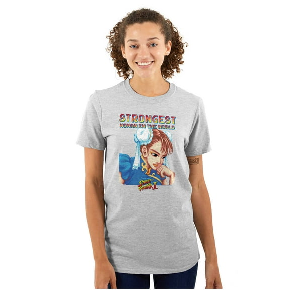 Chun Li Strong Feminist Girl Power Women's Graphic T Shirt Tees Brisco Brands S