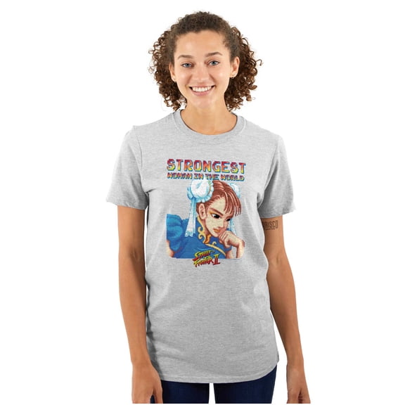 Chun Li Strong Feminist Girl Power Women's Graphic T Shirt Tees Brisco Brands X