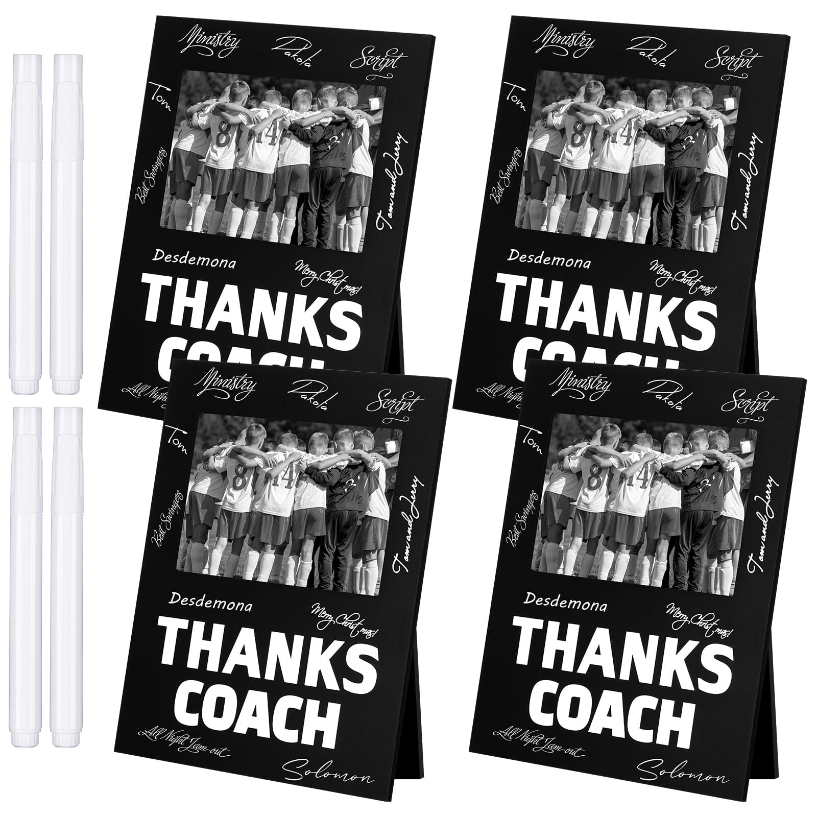 Chunful Coach Gifts 8 Pieces Thanks Coach Frame Photo Picture Frame ...