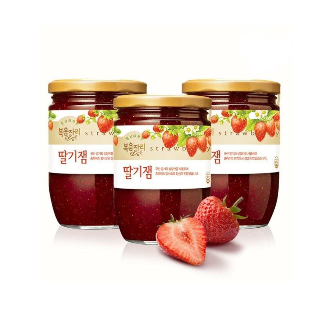 Chung Jung One Bokumjari Korea Strawberry Jam Preserves, 380g (pack of ...