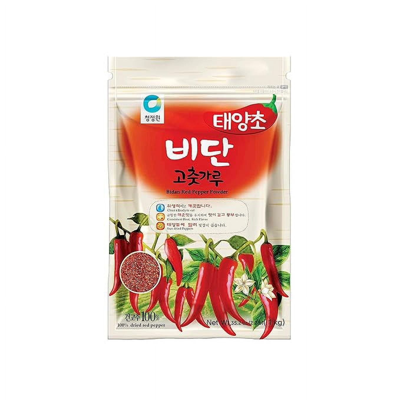 Chung Jung One O'Food Gochugaru, Premium Korean Bidan Red Chili Pepper Flakes and Powder, Dry