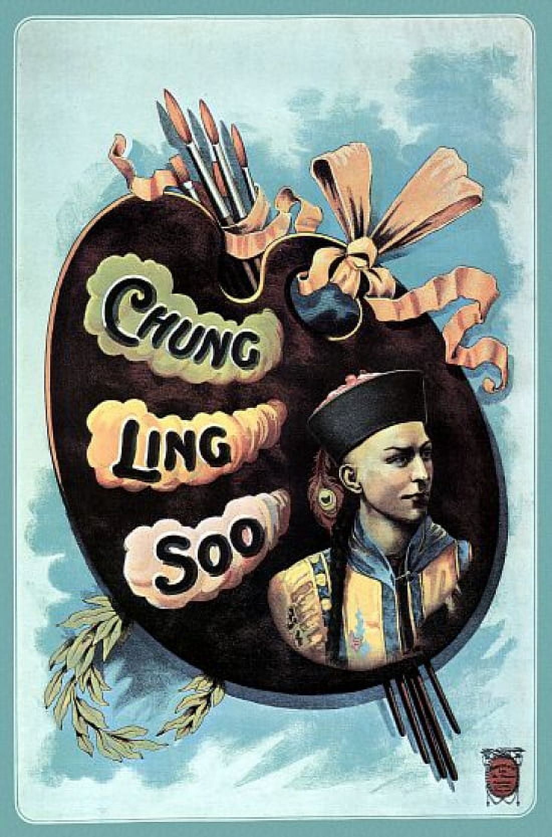Chung Ling Soo - 1910 Magic Canvas Art - (18 x 24)