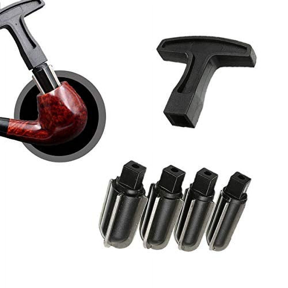 Chunhong Professional 4 Heads Tobacco Pipe Reamer Kit with Gift Box Handle Smoking Pipe Scraper Carbon Remover Tool Set
