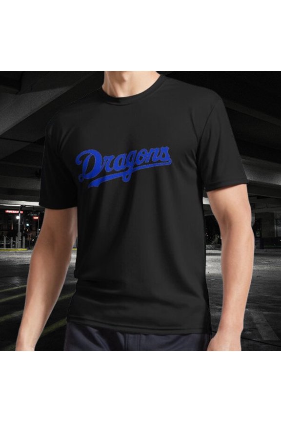 Chunichi Dragons Active Logo T-Shirt Funny Logo American Men's T-Shirt