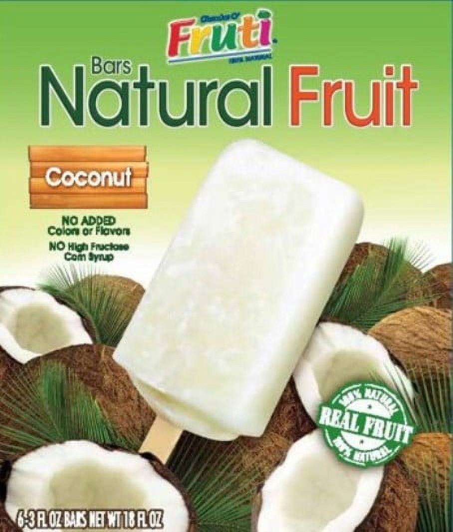 Chunks O' Fruti Coconut Fruit Bars, 3 fl oz Bars, 6 Count Box