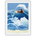 thumbnail image 1 of Chunks - Surfer On Wave - Original Surf Art by Wade Koniakowsky - Japanese Unryu Rice Paper Art Print (Unframed) 18 x 24 in, 1 of 4