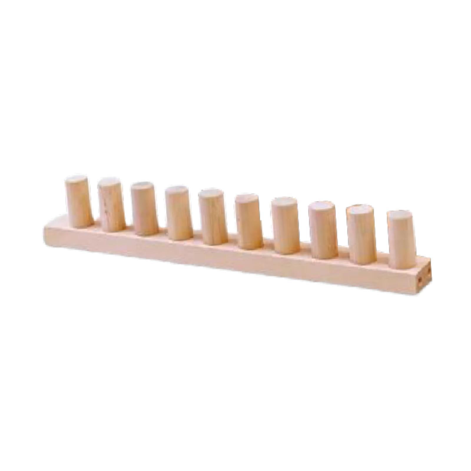 Chunky Blanket Loom Knitting Hand Crochet Wooden Frame Sturdy Wood Construction for Women Hobbyists