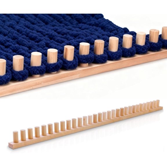 Chunky Blankets Loom, Knitting Looms Long, Installation Free and Adjustable Foldable Portable Extra Loom Large 48 inch