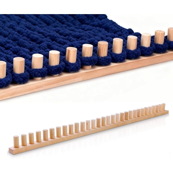 Chunky Blankets Loom, Knitting Looms Long, Installation Free and Adjustable Foldable Portable Extra Loom Large 48 inch