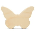 thumbnail image 1 of Chunky Butterfly Cutout 4-inch, 1/2 inch Thick, Pack of 25 Wooden Shapes, Unfinished Wood Crafts for Summer Decor Tray, by Woodpeckers, 1 of 8