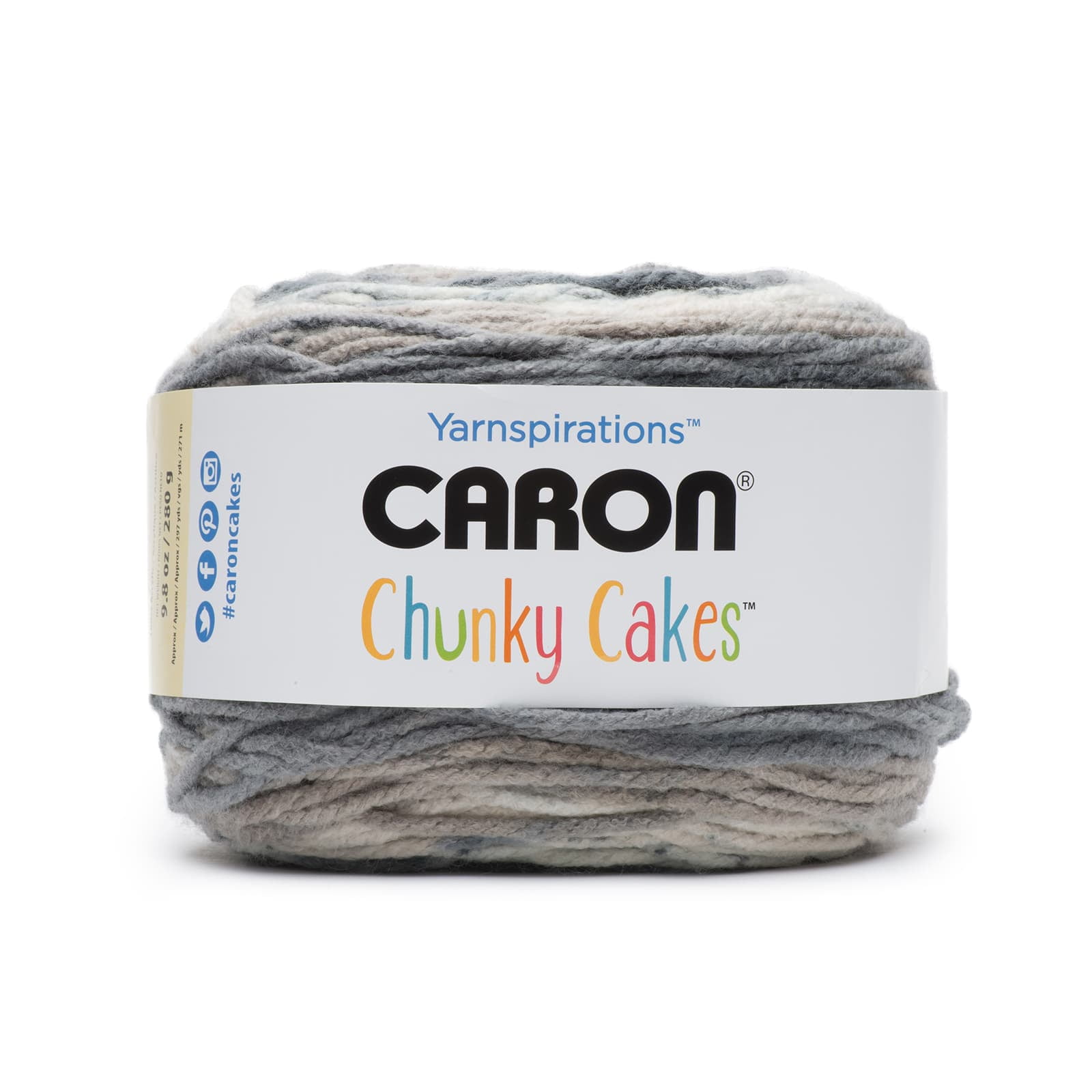 Chunky Cakes Yarn by Caron Multicolor Yarn for Knitting, Crochet, Weaving, Arts & Crafts