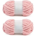 thumbnail image 1 of Chunky Chenille Yarn for Crocheting, Bulky Thick Fluffy Yarn for Knitting,Super Bulky Chunky Yarn for Hand Knitting Blanket, Soft Plush Yarn, 2 Jumbo Pack (41yds,10.2 oz Each Skein), 1 of 7