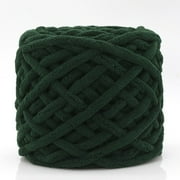 Chunky Chenille Yarn For Crocheting, Bulky Thick Fluffy Yarn For Knitting,Super Bulky Chunky Yarn For Hand Knitting Blanket, Soft Plush Yarn- Amigurumi Yarns Army Green