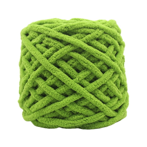 Chunky Chenille Yarn for Crocheting for Hand Knitting Big Chunky Blanket Yarn for Crocheting Bulky Thick Plush Fluffy Hand Knit Supplies for Cushions, Pet Bed,Home Decor