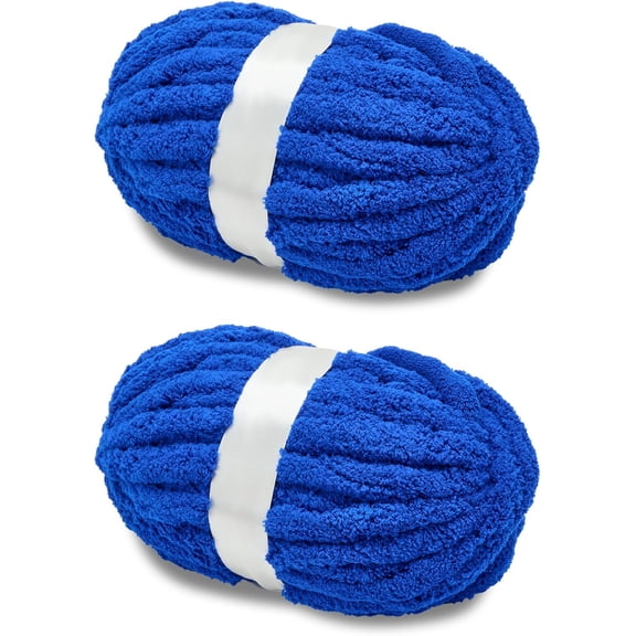 Chunky Chenille Yarn for Crocheting, Giant Yarn for Hand Knitting, Super Soft Jumbo Blanket Yarn Sage Green 2 Pack (32 yds, 8.5 oz Each Pack)