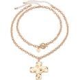 thumbnail image 1 of Chunky Cross Necklaces for Women Big Cross Necklace Gold Cross Necklace Chunky Silver Necklace Trendy Statement Jewelry, 1 of 14