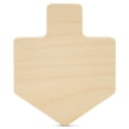 thumbnail image 1 of Chunky Dreidels Wooden Cutouts 4-inch, Pack of 100 Hanukkah Ornaments, Wood Blanks for Chanukah Decorations & Crafts, by Woodpeckers, 1 of 6