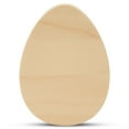 thumbnail image 1 of Chunky Egg Cutouts 4-inch, Pack of 3 Small Wooden Eggs for Crafts, Easter Mantle Decor & Interchangeable Holiday Decor, by Woodpeckers, 1 of 6