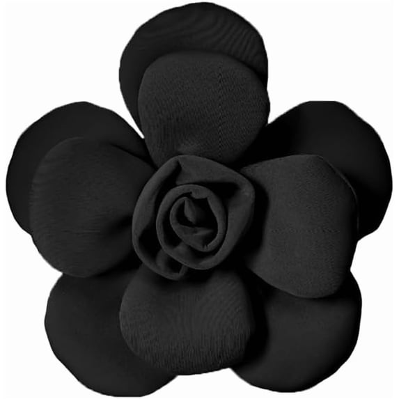 Chunky Fabric Flower Brooch Pin for Women Girls Fashion Dainty Layered Rose Camellia Flowers Corsage Boutonniere Brooches Lapel Pins Elegant Wedding Holiday Party Dress Accessories Jewelry