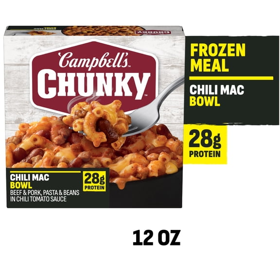 Campbell's Chunky Chili Mac Bowl Frozen Meal, 12 oz