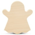 thumbnail image 1 of Chunky Ghost Wooden Cutout 4 x 3-1/2-inch, Pack of 10 Craft Ghosts, Halloween Wood Cutouts for Fall Decor Tiered Tray, by Woodpeckers, 1 of 6