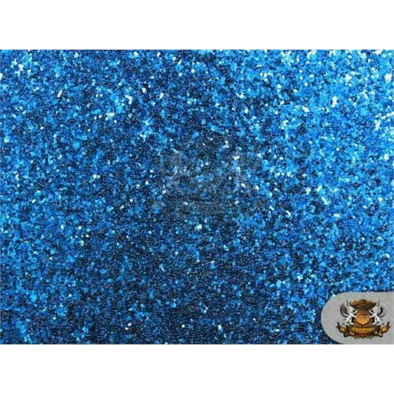 Chunky Glitter Large Stargem Crafting Sparkle Faux Leather Shiny 3D Fabric For Hair Bows, Hair Clips & Bag, Pouch, Earring /54" W/ By The Yard (ROYAL BLUE)