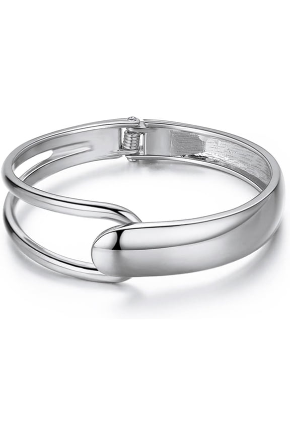 Chunky Gold Bracelet - Tear Drop & Cuff Bracelet - Polished Twisted Hinged Bangle - Wide Wrist Cuff - Irregular Twisted Bangles for Women