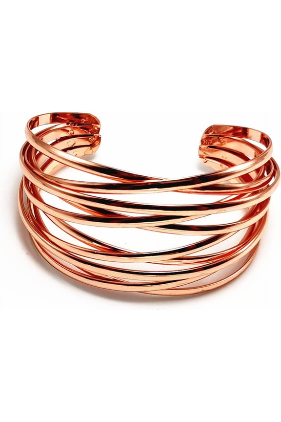 Chunky Gold Cuff Bracelet For Women Gold Line Web Wrist Cuff Bangle Bracelet Fashion Costume Jewelry[z3223]