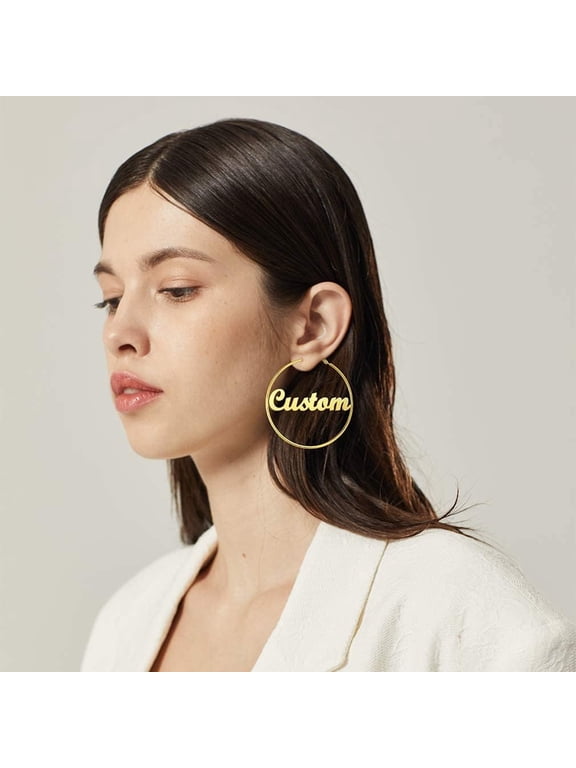 Chunky Gold Hoop Earrings For Women Lightweight Tear Op Dupes Earrings 925 Sterling Silver Post Large Op Earrings Gold Plated Water Op Earrings Trendy Jewelry For Women[o4576]