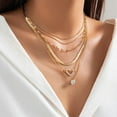 Chunky Gold Necklace For Women Trendy Gold Cuban Link Chain Statement