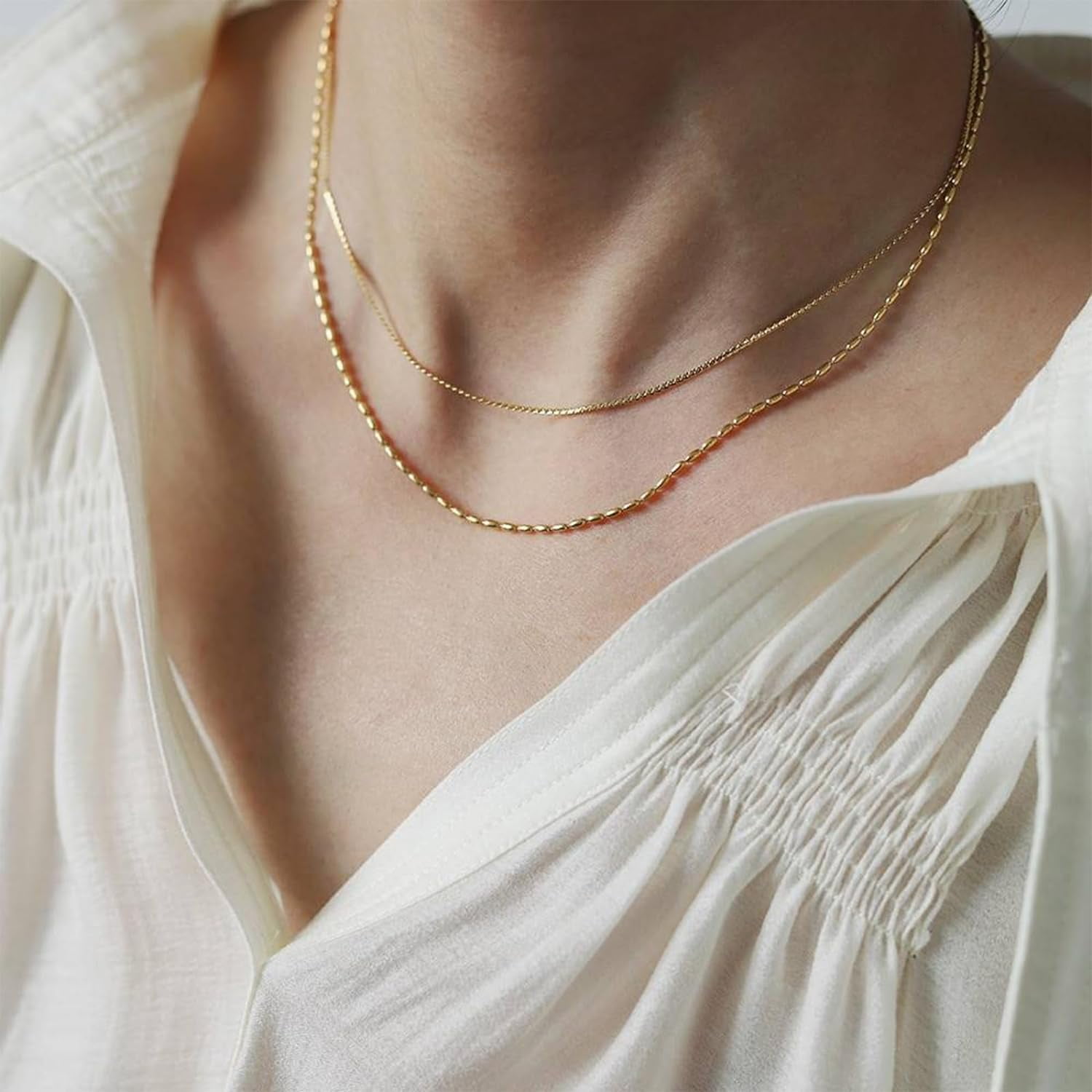 Chunky Gold Necklace For Women Layered Gold Cuban Link Chain Choker Necklace Gold Thick Statement Choker Necklace Paperclip Chain Toggle Bar Clasp Necklace Christmas Stocking Stuffers Jewelr[o6314]
